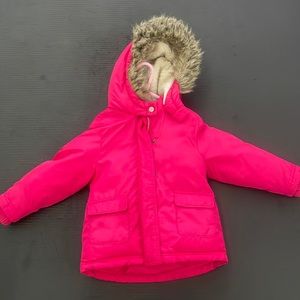 Old Navy girls Pink snow jacket